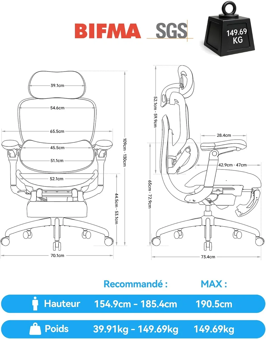 Sihoo Doro C300 V2, référence B0GSFWNLFD — miniature 3
