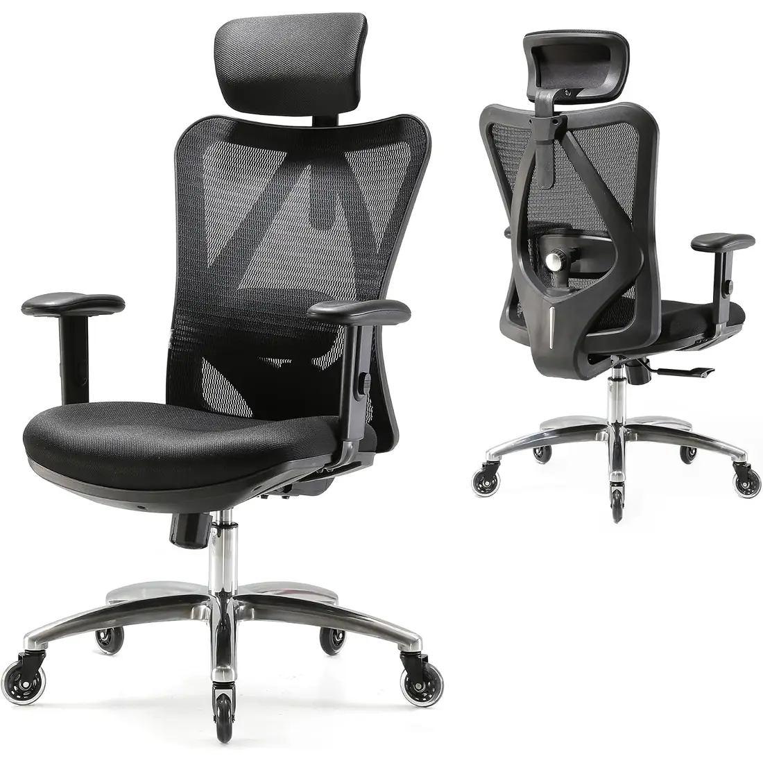 Chaise ergonomique Noir Anthracite · ZGW1 Sihoo